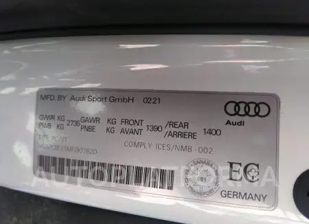 AUDI RS7 2021 vin WUAPCBF25MN907820 from auto auction Caiaai