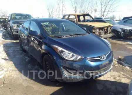 Hyundai Elantra SE 2015 2015 vin 5NPDH4AEXFH646993 from auto auction Impact