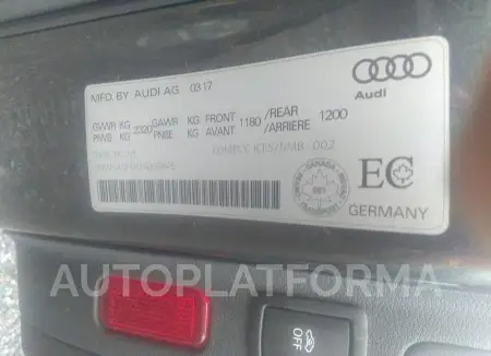 AUDI S5 2018 vin WAUC4CF5XJA005849 from auto auction Caiaai