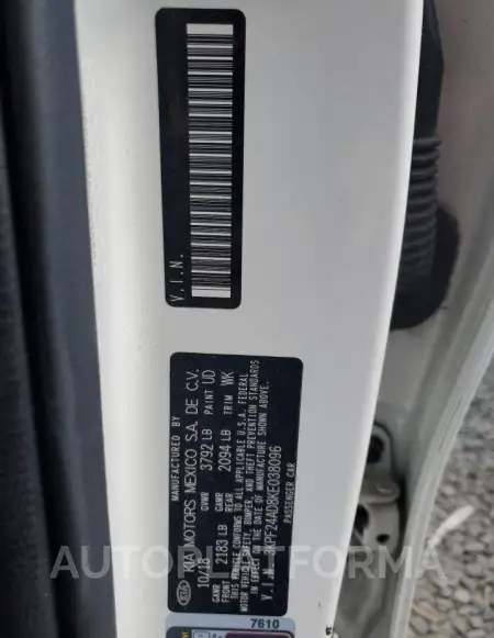 KIA FORTE FE 2019 vin 3KPF24AD8KE038096 from auto auction Copart