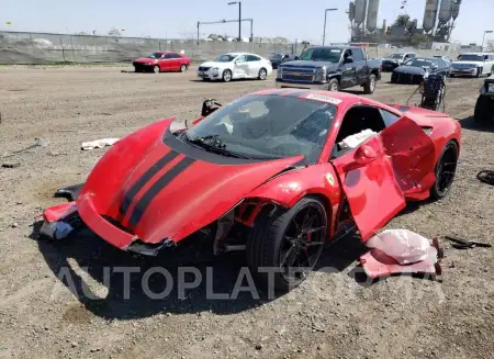 FERRARI 488 PISTA 2019 vin ZFF90HLAXK0241336 from auto auction Copart