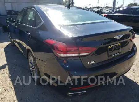 GENESIS G80 BASE 2017 vin KMHGN4JE3HU171536 from auto auction Copart