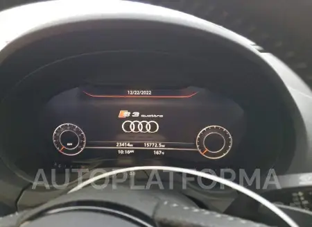 AUDI S3 PREMIUM 2018 vin WAUB1GFF2J1057934 from auto auction Copart