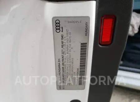 AUDI TT 2017 vin TRUC5AFVXH1024244 from auto auction Copart