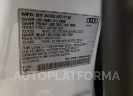 AUDI SQ8 PRESTI 2021 vin WA1CWBF19MD000885 from auto auction Copart