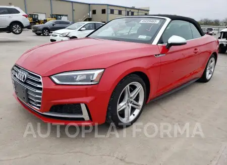 AUDI S5 PREMIUM 2018 vin WAUY4GF50JN013318 from auto auction Copart