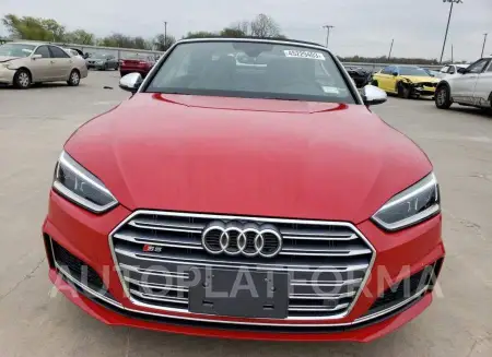 AUDI S5 PREMIUM 2018 vin WAUY4GF50JN013318 from auto auction Copart