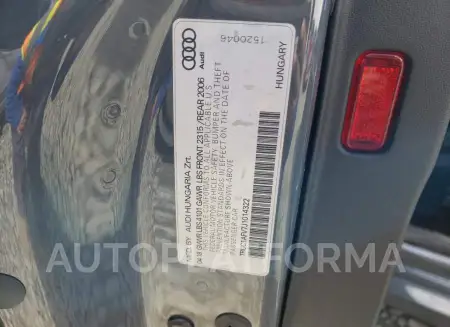 AUDI TTS 2018 vin TRUC1AFV7J1014322 from auto auction Copart