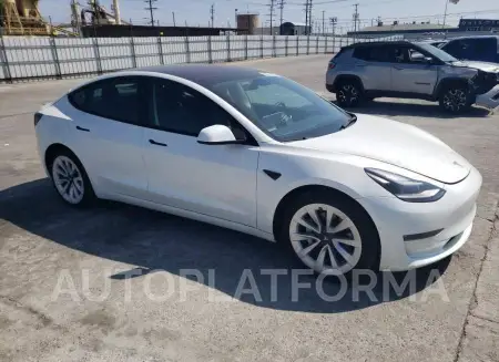 TESLA MODEL 3 2022 vin 5YJ3E1EB8NF137548 from auto auction Copart