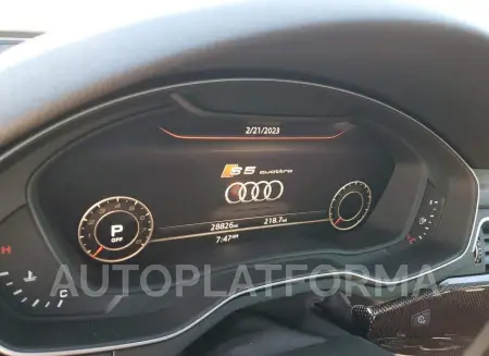 AUDI S5 PREMIUM 2019 vin WAUP4AF55KA049166 from auto auction Copart