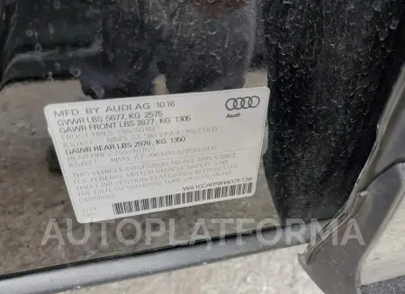 AUDI SQ5 PREMIU 2017 vin WA1CCAFP8HA075138 from auto auction Copart