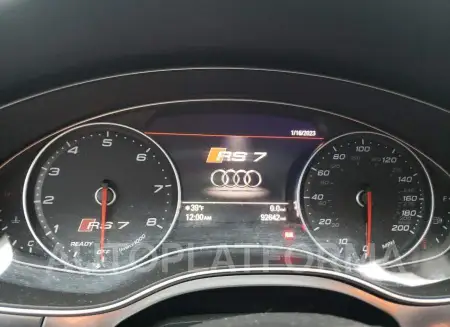 AUDI RS7 2016 vin WUAW2AFC6GN902597 from auto auction Copart