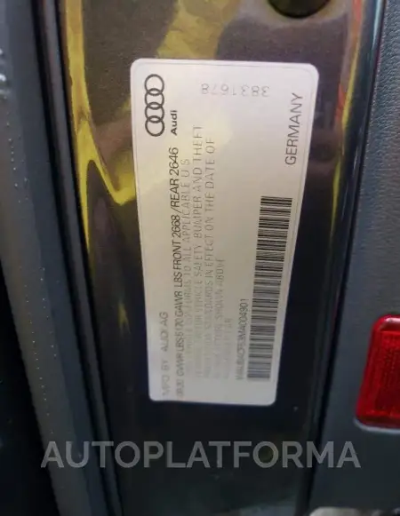 AUDI S5 PRESTIG 2021 vin WAUB4CF53MA004901 from auto auction Copart