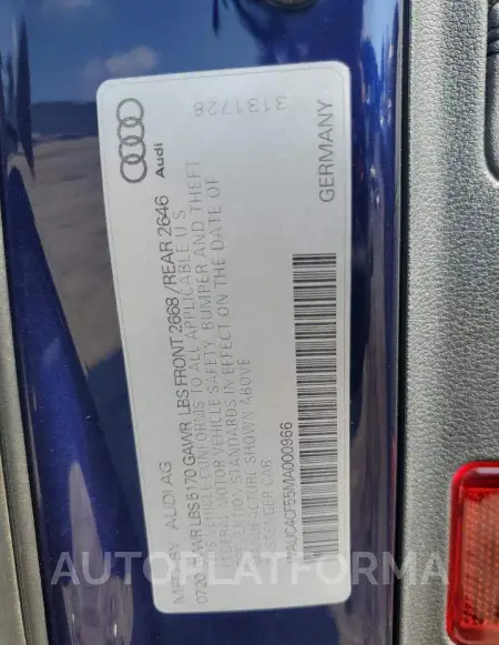 AUDI S5 PREMIUM 2021 vin WAUC4CF55MA000966 from auto auction Copart