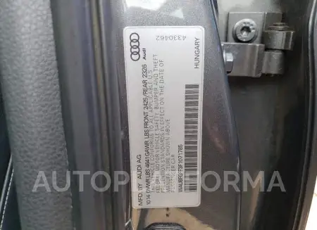 AUDI S3 PREMIUM 2015 vin WAUBFGFF3F1071785 from auto auction Copart