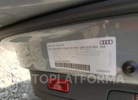 AUDI S5 PREMIUM 2021 vin WAUC4CF52MA006353 from auto auction Copart