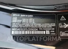 BMW M8 2020 vin WBSAE0C07LCD56204 from auto auction Copart