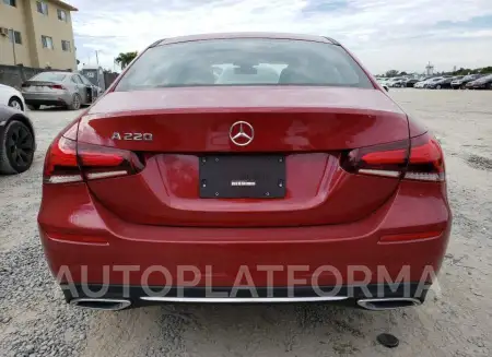 MERCEDES-BENZ A 220 2022 vin W1K3G4EB2NJ365409 from auto auction Copart