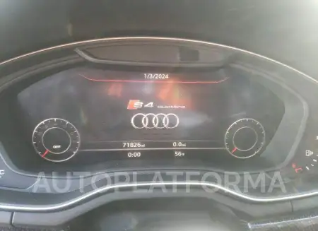 AUDI S4 PREMIUM 2018 vin WAUB4AF4XJA019256 from auto auction Copart