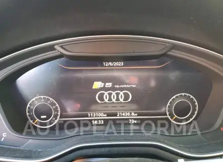 AUDI S5 PRESTIG 2018 vin WAUC4CF50JA023986 from auto auction Copart