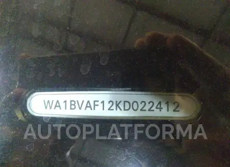 AUDI Q8 2019 vin WA1BVAF12KD022412 from auto auction Iaai