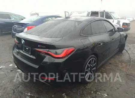 BMW I4 2022 vin WBY33AW07NFM42410 from auto auction Iaai