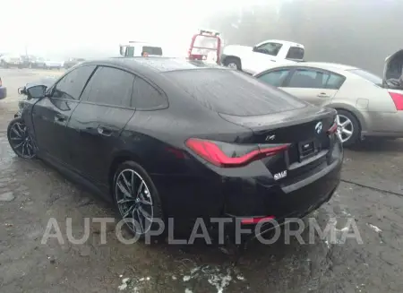 BMW I4 2022 vin WBY33AW07NFM42410 from auto auction Iaai