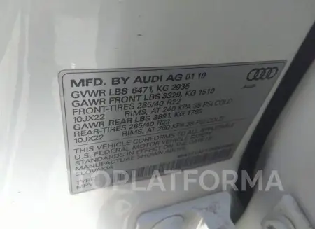 AUDI Q8 2019 vin WA1FVAF1XKD023485 from auto auction Iaai