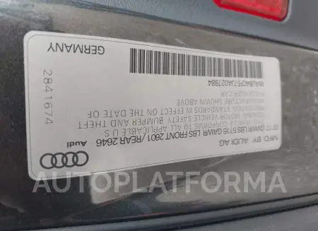 AUDI S5 SPORTBACK 2018 vin WAUB4CF57JA027884 from auto auction Iaai