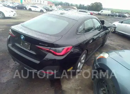 BMW I4 2022 vin WBY73AW0XNFN03718 from auto auction Iaai