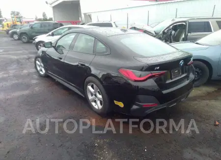 BMW I4 2022 vin WBY73AW0XNFN03718 from auto auction Iaai