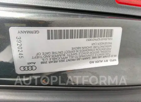 AUDI S4 SEDAN 2023 vin WAUB4AF42PA019051 from auto auction Iaai