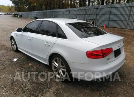 AUDI S4 2015 vin WAUBGAFL4FA020327 from auto auction Iaai