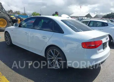 AUDI S4 2015 vin WAUDGAFL9FA059486 from auto auction Iaai