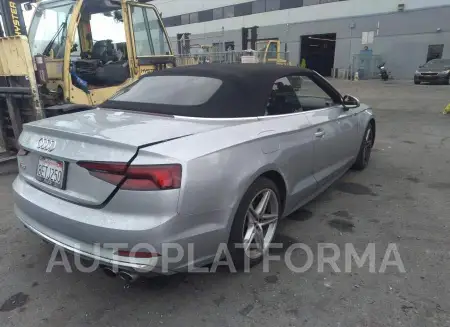 AUDI S5 CABRIOLET 2018 vin WAUY4GF56JN009516 from auto auction Iaai