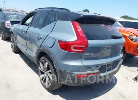 VOLVO XC40 RECHARGE PURE 2022 vin YV4ED3UB3N2702636 from auto auction Iaai