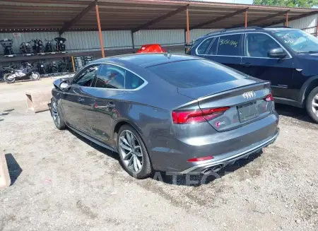 AUDI S5 SPORTBACK 2018 vin WAUC4CF54JA100097 from auto auction Iaai