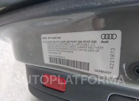 AUDI S5 SPORTBACK 2023 vin WAUC4CF50PA033412 from auto auction Iaai