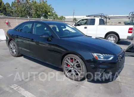 Audi S4 2022 2022 vin WAUC4AF49NA021977 from auto auction Iaai