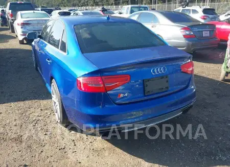 AUDI S4 2015 vin WAUDGAFL7FA080305 from auto auction Iaai