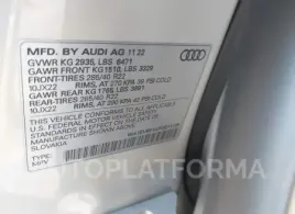 AUDI Q8 2023 vin WA1EVBF1XPD011135 from auto auction Iaai