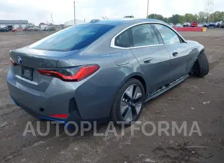 BMW I4 2023 vin WBY43AW06PFP44942 from auto auction Iaai