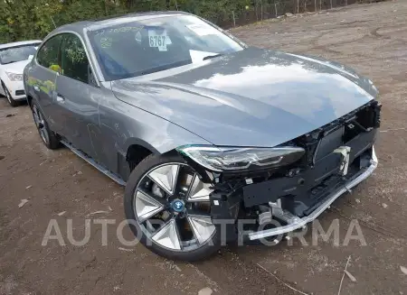 BMW I4 2023 vin WBY43AW06PFP44942 from auto auction Iaai