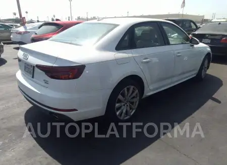 AUDI A4 2018 vin WAUKMAF42JA066992 from auto auction Iaai