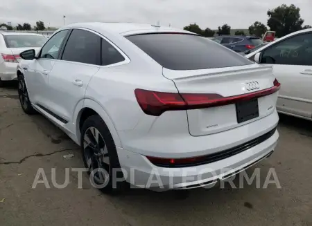 AUDI E-TRON SPO 2021 vin WA13ABGE4MB002510 from auto auction Copart