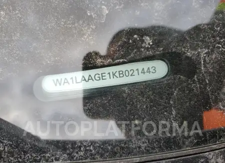 AUDI E-TRON PRE 2019 vin WA1LAAGE1KB021443 from auto auction Copart