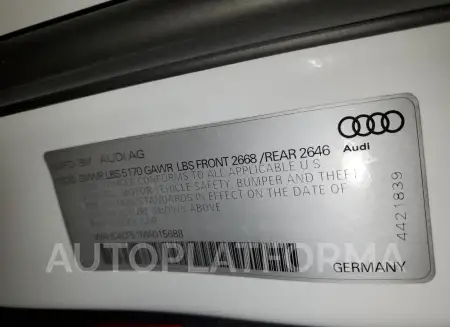 AUDI S5 PREMIUM 2021 vin WAUC4CF51MA015688 from auto auction Copart