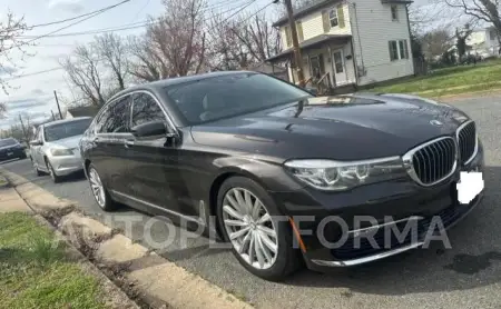 BMW 740I 2016 2016 vin WBA7E2C58GG547826 from auto auction Copart