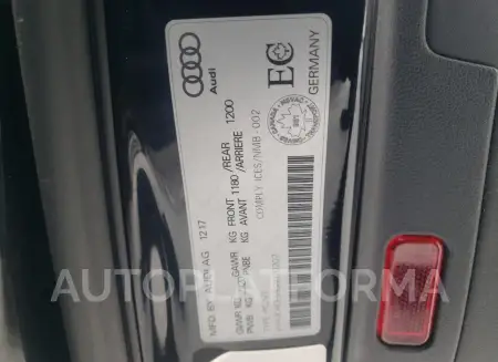 AUDI S5 PRESTIG 2018 vin WAUC4CF59JA070207 from auto auction Copart