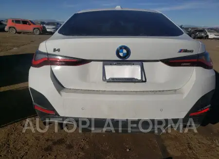 BMW I4 M50 2024 vin WBY33AW09RFR68995 from auto auction Copart